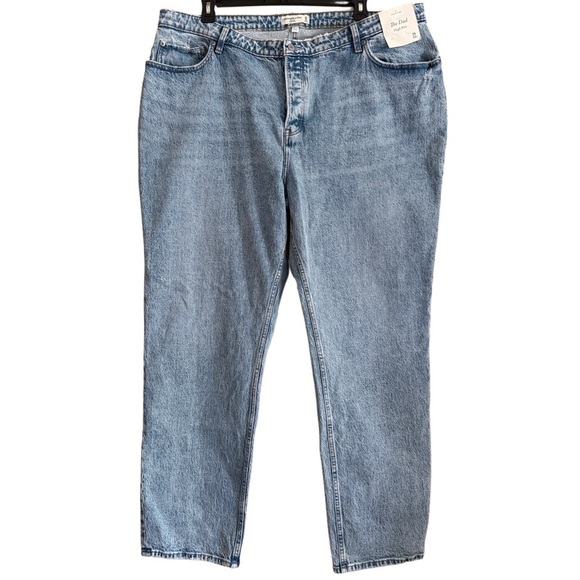 Abercrombie & Fitch Women’s Curve Love The Dad High-Rise Jeans Size 36/22L NWT - Picture 1 of 8